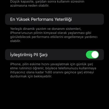 iPhone Pil Sağlığı