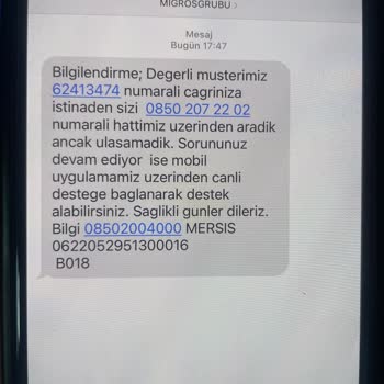 Migros Sanal Market Kurye Problemi