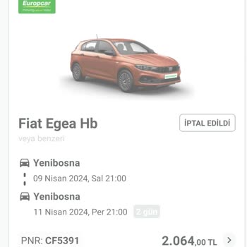 Europcar Ve Enuygun.com Araç Kiralama