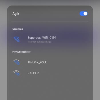 Superbox İnternet Olmadan Bağlı Hatası