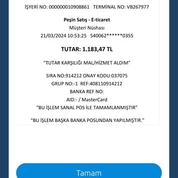 SİPAY/PAYBOX Ödemesi Yapılan Ama Gönderilmeyen Ürün