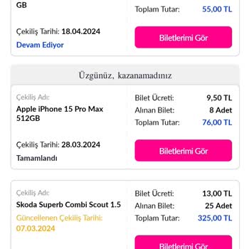 Pazarama Ve Maksimum Çekiliş Şikayeti