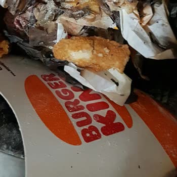 Burger King Mikrodalgada Yanan Hamburger Ambalajı
