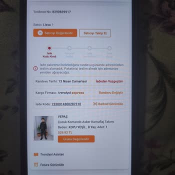 Trendyol İptal Edilen İade Randevusu Yüzünden Fiyat Değişikliği