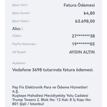 Vodafone Fatura Ödememi Yaptım Fakat Fatura Ödenmemiş Görünüyor