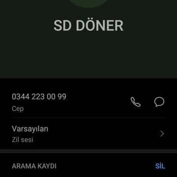 SD Döner Kahramanmaraş Sipariş Alamama Sorunu