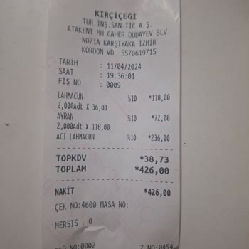 Kırçiçeği Restaurant Soğuk Ve İçi Yumurta Kabuklu Lahmacun