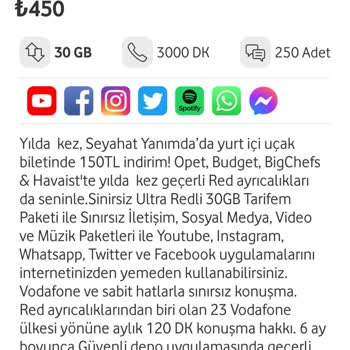 Vodafone Tarife Teklifleri Hakkında
