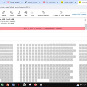 Devlet Opera ve Balesi Bale Bileti Bulamıyoruz. Online Ve Gişe Biletleri Ayrılsın.