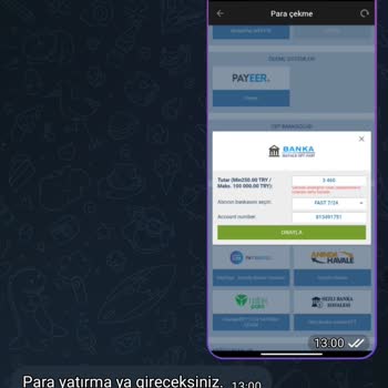 Telegram Fast Para Yatırımı Yaptırdılar Ama Siteye Geçirmediler.