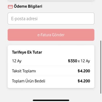 Vodafone Faturaya Ek Cihaz Sorunu