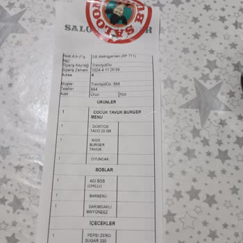 Siparişi Kendi İsteklerine Göre Gönderen Metrogarden Saloon Burger!