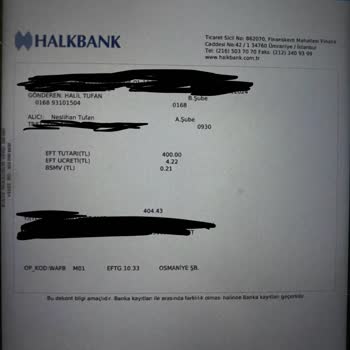 Halkbank Havale Ve EFT Ücretleri
