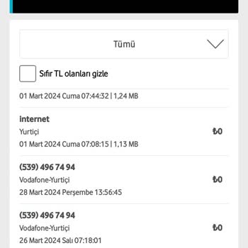 Vodafone İzinsiz Fatura "Content Dest Gp " Fatura Kesintisi!
