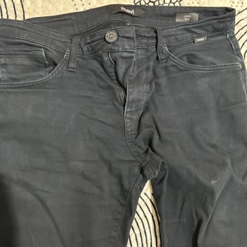 Mavi Siyah Pantolon Renk Atması