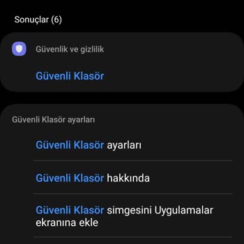 Samsung Güvenli Klasör Şifre Unutma