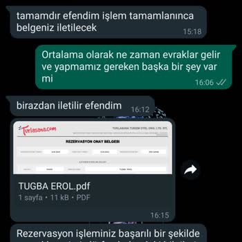 Turlasana.com Tur Başlangıç Saatine 12 Saatten Az Kala Turu İptal Etti