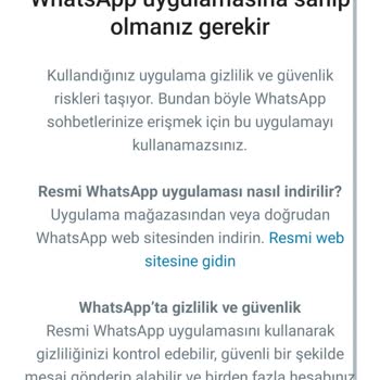 WhatsApp Yasaklandı Yardım Edin