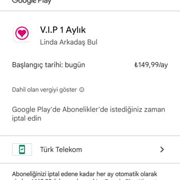 Linda Arkadaş Bul Vip Üyelik Görünmüyor.