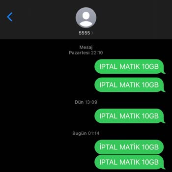 Türk Telekom Paketmatik 10gb İptali