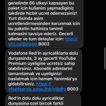 Vodafone Red Fırsatlarından Faydalanamamak