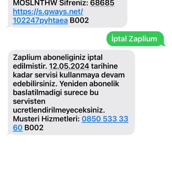 Zaplium Para İadem Ve İptal