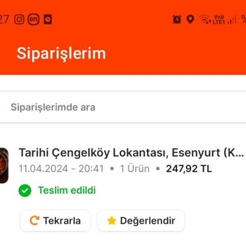 Migros Yemek Uygulamasından Elime Ulaşmayan Yemek Siparişi