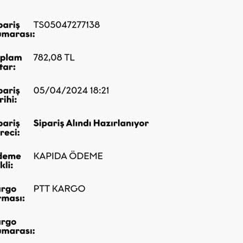 Tofisa Kargom Çok Gecikti