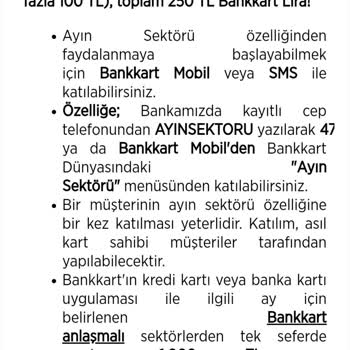 Ziraat Bankası Ayın Sektörü Kampanyasında Bankkart Lira Ödemedi