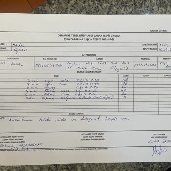 KOSGEB Osmaniye Deprem Zede