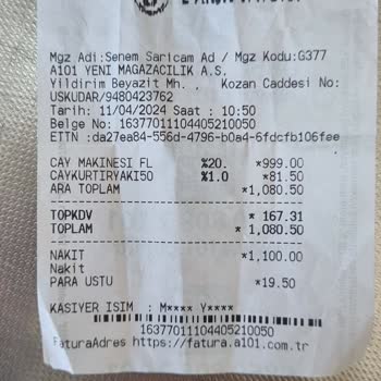 A. 101 Flavel Çaycı İade