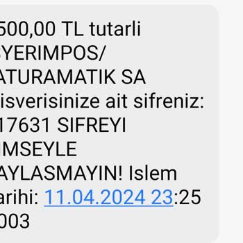 İş Yerim Pos Para İadesi