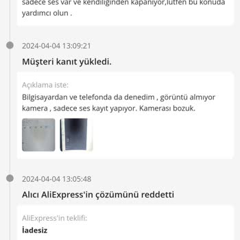 Aliexpress İn Arızalı Ürünleri İade Kabulü Yapmaması...