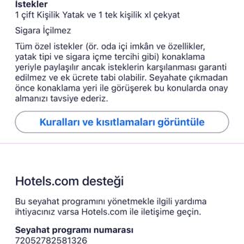 Hotels.com Hotels Anlaşmalı Değil