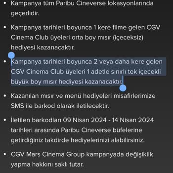 Paribu Cineverse-Ramazanda Filme Gelenlere Bayramda Menü Bizden Yalanı