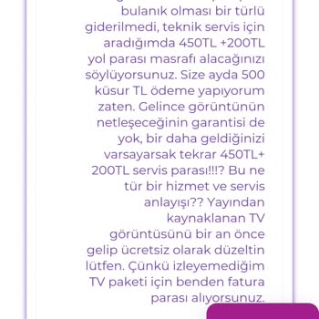 Digiturk Aylık Abone Ücretine Ek Teknik Servis Ücreti İstiyor!