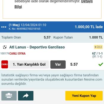 Nesine Hakkımı İstiyorum! Lütfen Gereken Yapılsın