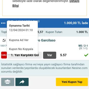 Nesine Hakkımı İstiyorum! Lütfen Gereken Yapılsın