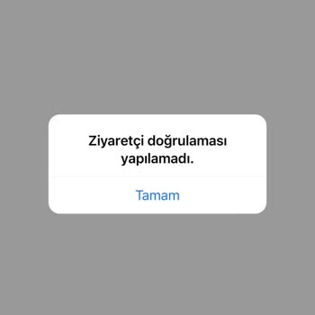 Fotomagnetci Ziyaretçi Doğrulaması Yapılamadı