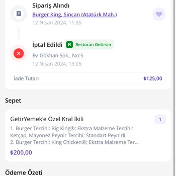 GetirYemek Tarafından 1,5 Saat Bekletildim!