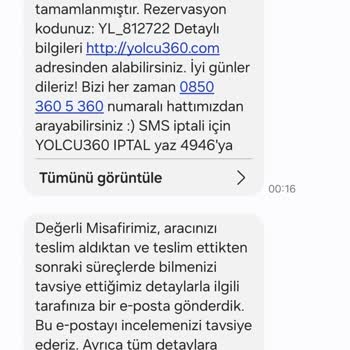 Yolcu 360 Rezervasyon İptali
