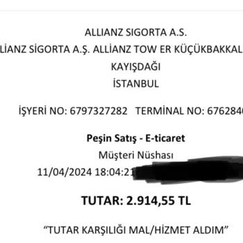 Allianz Sigorta Allianz DASK Haksız Kesinti