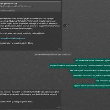 Gamermarkt 08.04.2024 Hesabi Geri Aldın Diyerek Hukuksal Tehdit