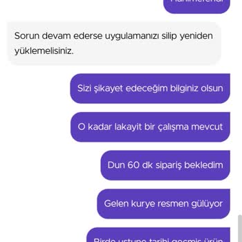 Getir Uygulamasında Tarihi Geçmiş Ürünlerin Satılması.