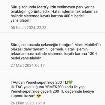 Martı Haksız Yere Çekilen 400 TL Ceza