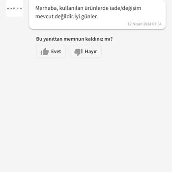 Marjin Ayakkabı Yeni Ayakkabım Parçalandı