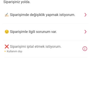 Yemek Sepeti Sipariş İptal Edememe Sorunu