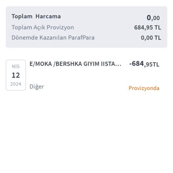 E/moka/Bershka Kartımdan Bilgim Dışında Çekim Yapılması