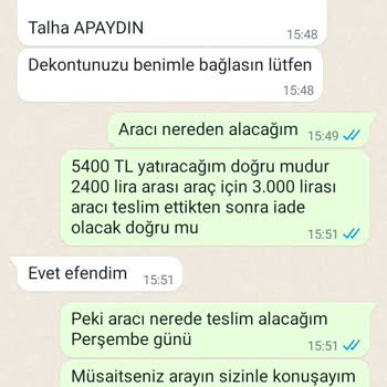 Hascar Filo Kiralama Şikayeti.