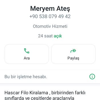 Hascar Filo Kiralama Şikayeti.